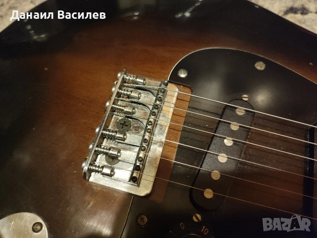 Винтидж 70’s S-Style електрическа китара – 3-позиционен ключ, възможно японско OEM производство, снимка 5 - Китари - 53598597