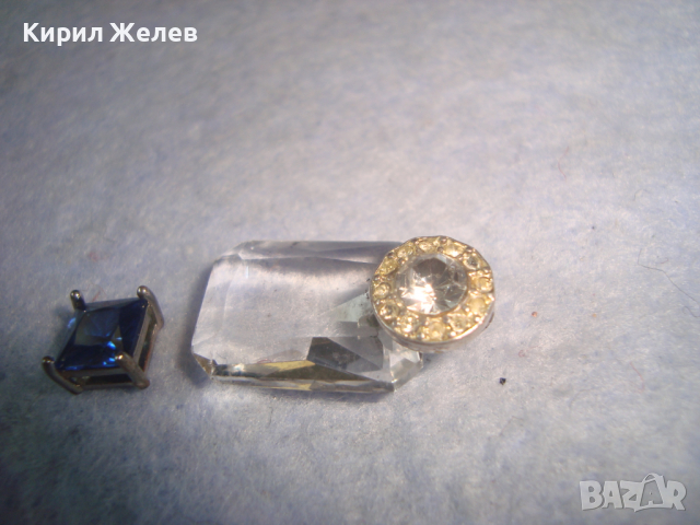 2 СТАРИ КРИСТАЛНИ АРТ ДЕКО МЕДАЛЬОНА РЪЧНА БИЖУТЕРСКА ИЗРАБОТКА БОХЕМСКИ и ПЛАНИНСКИ КРИСТАЛ 26183, снимка 6 - Антикварни и старинни предмети - 36248279