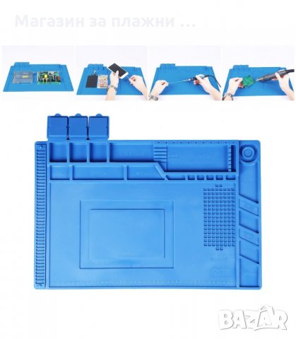 ТЕРМОУСТОЙЧИВА СИЛИКОНОВА ПОДЛОЖКА ЗА РАБОТА С ПОЯЛНИК - код 2546, снимка 7 - Поялници и запояване - 34192873