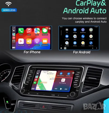 Мултимедия, VW, плеър, двоен дин, volkswagen, навигация, Golf 5, passat, touran, Seat, Skoda Android, снимка 2 - Аксесоари и консумативи - 49901234