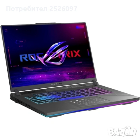 Лаптоп ASUS ROG Strix G16 G614 използван за кратко.Закупен е 17.06.2024г от ozone като гаранцията е 