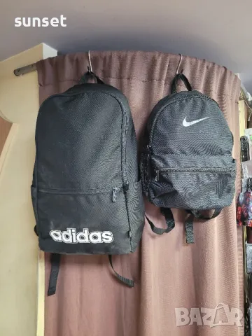 NIKE мини черна раница+  ADIDAS  голяма ,оригинална, снимка 4 - Раници - 48767855
