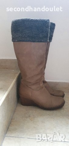 Дамски ботуши от естествена кожа