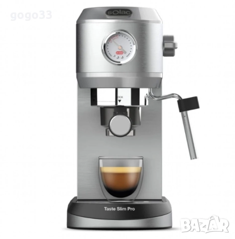 Кафемашина Solac Taste Slim Pro – 20 bar налягане и 1L резервоар