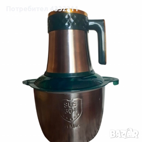 Многофункционален кухненски чопър Kitchen Expert 3L SUS 304 – бързо мели, реже и пюрира без усилие, снимка 5 - Чопъри и пасатори - 51847630