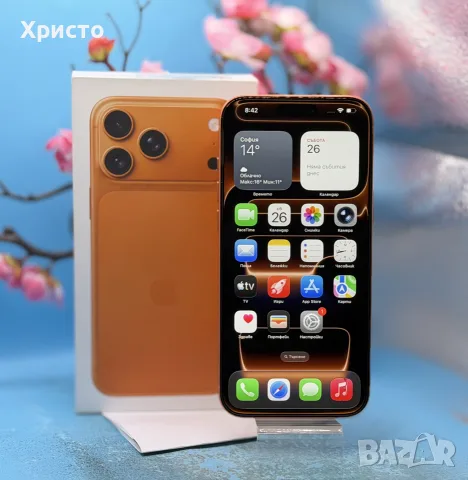 ГАРАНЦИОНЕН!!! Apple iPhone 17 Pro Max, 256GB, 5G, Cosmic Orange, снимка 2 - Apple iPhone - 56273662