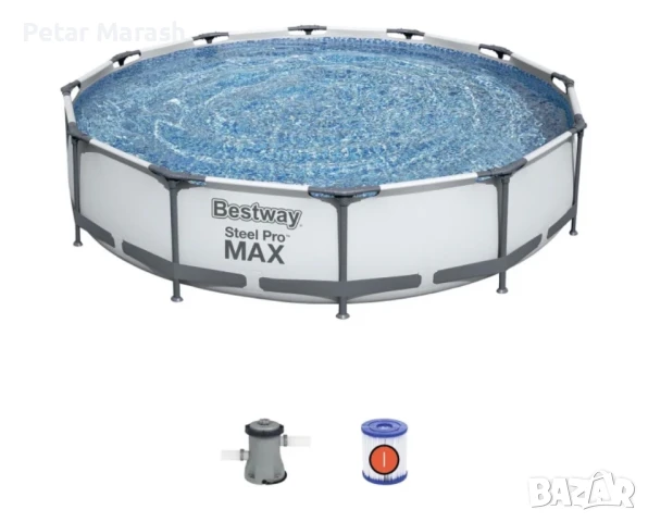 BESTWAY БАСЕЙН 56416 STEEL PRO MAX 3.66M X 76CM, снимка 3 - Басейни и аксесоари - 50725644