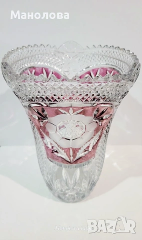 Ваза от оловен кристал "Anna Hütte", снимка 2 - Други ценни предмети - 53449341