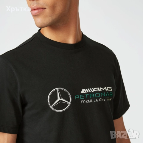 Mercedes AMG F1 Large Logo - Оригинална мъжка тениска размер M, снимка 5 - Тениски - 52939116