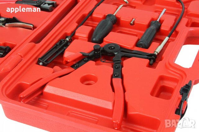 Комплект клещи за скоби на водни съединения 9 части MARPOL, снимка 4 - Куфари с инструменти - 40034954