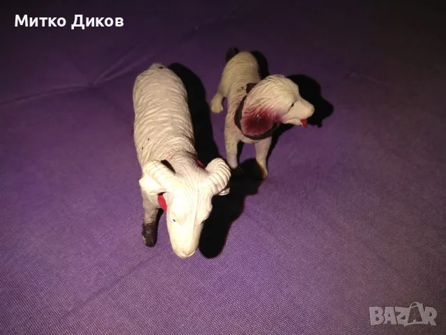 Детски играчки куче и овен пластмасови нови 12х7см и 13х8см, снимка 4 - Други - 49799792