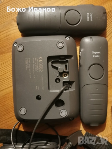 промо Безжичен Gigaset Е560A с 2 слушалки  с голям дисплей hands free, снимка 9 - Стационарни телефони и факсове - 52367626