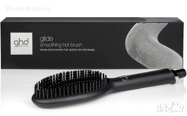 Ghd Glide Hot Brush е електрическа керамична четка за изправяне и изглаждане на косата