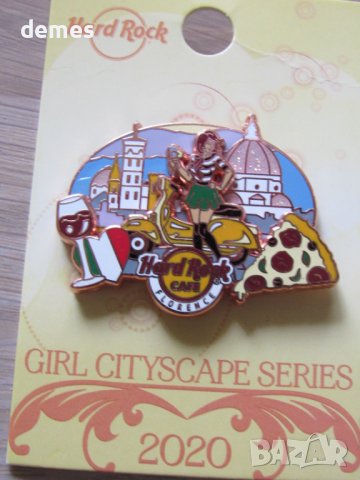 Оригинална метална значка Hard Rock Cafe Флоренция, Италия