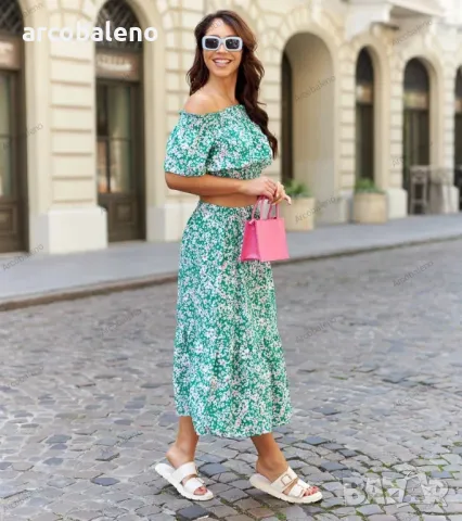 Дамски комплект от две части, топ и миди пола Elora, 5цвята , снимка 6 - Комплекти - 50413384