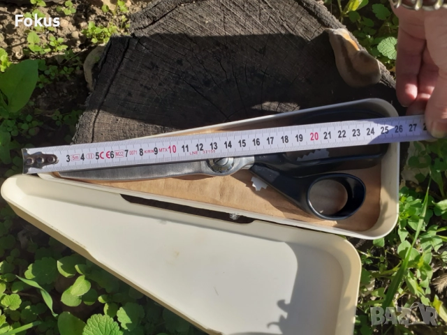 Стара съветска ножица Зиг Заг - СССР, снимка 3 - Антикварни и старинни предмети - 52280559