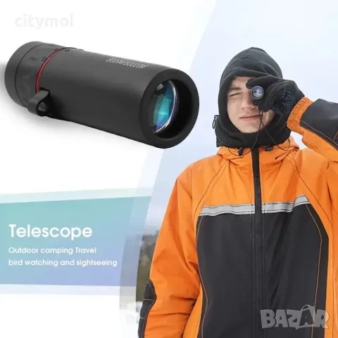 Монокъл със щипка за камера на телефон, 10х25, снимка 2 - Селфи стикове, аксесоари - 48057623