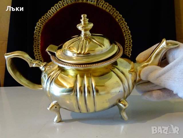 Марокански бронзов чайник,кана Royal. , снимка 6 - Антикварни и старинни предмети - 40388644