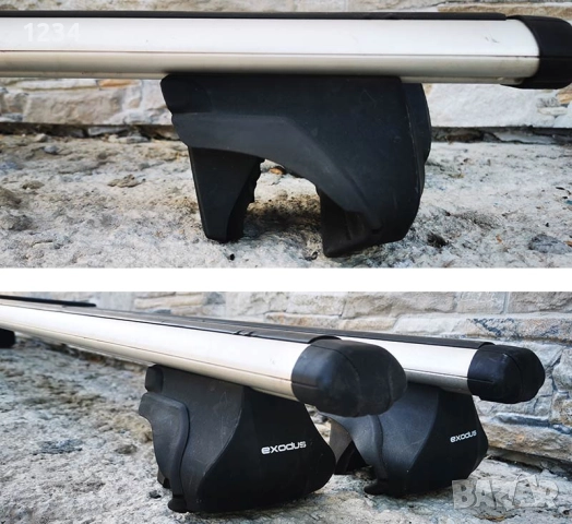 алуминиев багажник за кола напречни греди EXODUS за надлъжни рейки 135cm