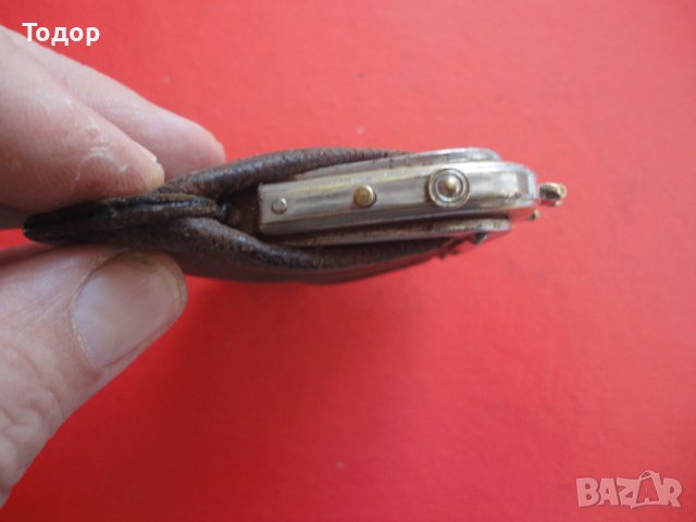 Уникално кожено ловно портмоне кесия чантичка DRGM, снимка 8 - Колекции - 40629362