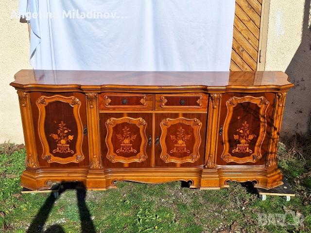 Италиански уникален комод с богата Интарзия , снимка 13 - Шкафове - 52712641