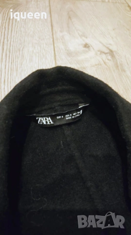 Zara черно палто, снимка 4 - Палта, манта - 53076725