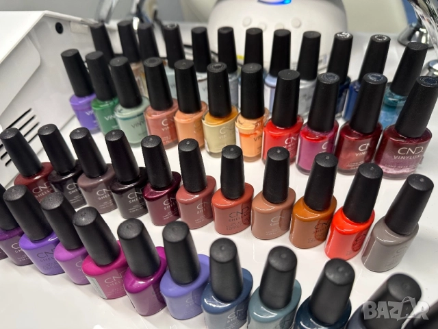 Професионални Гел лакове и лакове cnd shellac , cnd vinylux, снимка 4 - Продукти за маникюр - 52789674