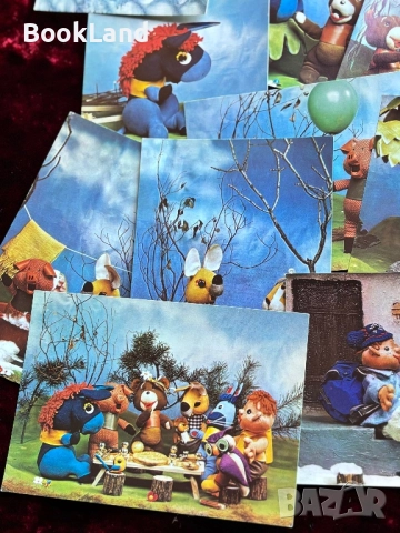 Мечо Пух| повест-приказка 1986 г. 23 картички с текст , снимка 5 - Детски книжки - 52272585