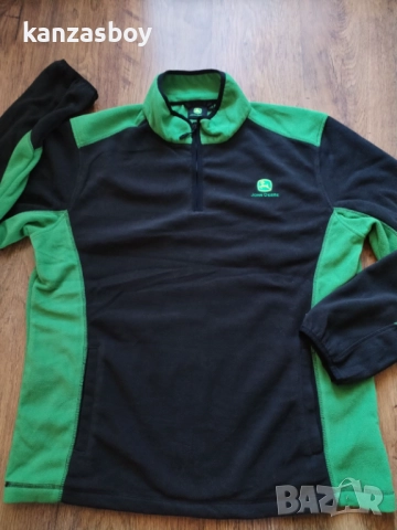 john deere - мъжко поларено горнище 2ХЛ, снимка 6 - Блузи - 52238357