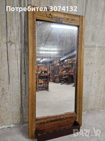 Голямо огледало изработено от дърво, снимка 3 - Други - 40289361