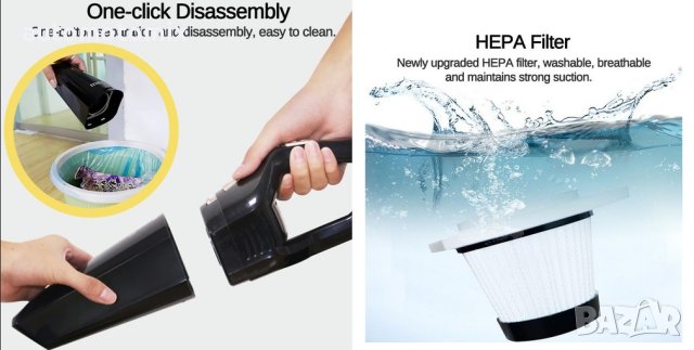 ПРАХОСМУКАЧКА ЗА КОЛА С USB - 8000, снимка 2 - Аксесоари и консумативи - 41061456