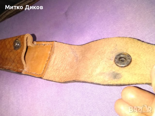 Калъф за палка естествена кожа дебела 200х45мм отличен за колан, снимка 7 - Оборудване и аксесоари за оръжия - 41536097