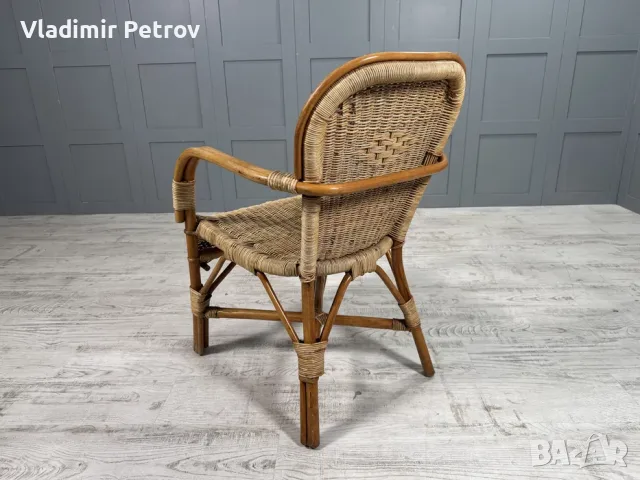 Ратанов стол В011, снимка 7 - Столове - 56022542