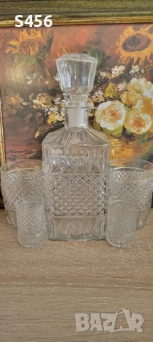 Декантер,гарафа кристална, снимка 2 - Сервизи - 52589504