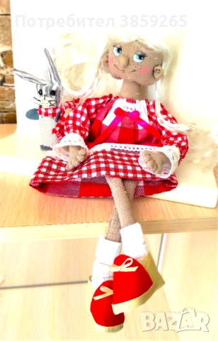 Кукла София. Текстилна мека кукла. ръчна изработка, снимка 18 - Кукли - 52816918