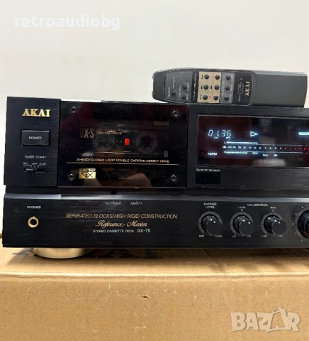 🔉Триглав дек AKAI GX-75 с дистанционно и кашон - профилактиран🔉, снимка 2 - Декове - 53114871