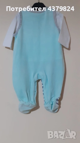 Нов немски комплект гащеризон и блуза за бебешки  р.62, с этикет., снимка 5 - Бебешки гащеризони - 53459524