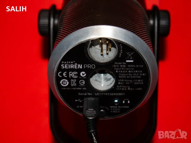 Razer Seiren Pro RZ05-0132 Silver Edition Студиен Микрофон XLR USB Гейминг Стрийминг, снимка 11 - Микрофони - 55877034