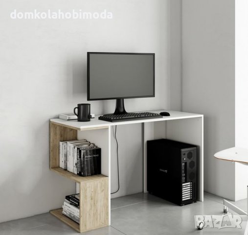 Бюро със странични рафтове 117x50x73.5 см, 22 килограма, снимка 3 - Бюра - 39679716