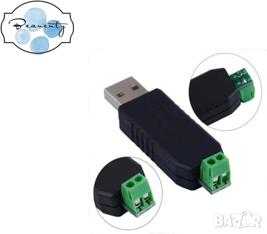 USB към RS485 интерфейсен адаптер за индустриална комуникация , снимка 2 - Кабели и адаптери - 51493555