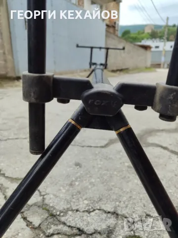 риболовна стойка fox и принадлежности,кеп, калъф, топчета , снимка 5 - Такъми - 50285620