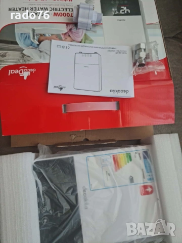 Проточен бойлер Decakila, 7000 W, 30-55°C, Бял, снимка 3 - Бойлери - 53782471