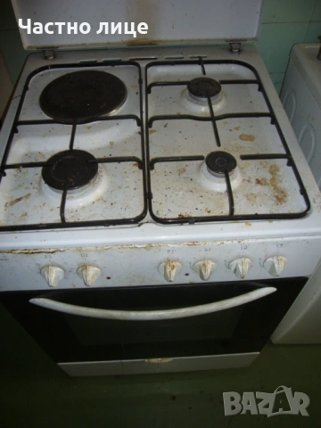 Комбинирана готварска печка "Crown" на газ и ток шир. 60 см., снимка 3 - Печки, фурни - 53668025