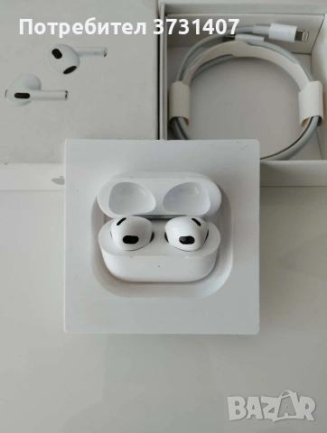 Безжични слушалки AirPods 3, снимка 2 - Безжични слушалки - 53658387