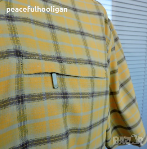 Salewa - мъжка карирана риза за спорт и туризъм  с къс ръкав размер XL , снимка 3 - Ризи - 50837614