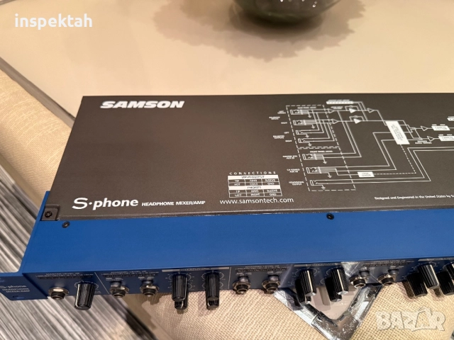 SAMSON S-PHONE - HEADPHONE MIXER/AMPLIFIER, снимка 5 - Ресийвъри, усилватели, смесителни пултове - 52497450