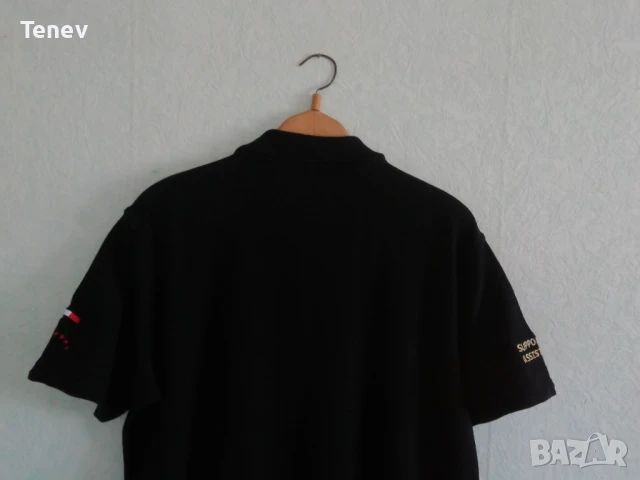 AC Milan Adidas 2XL памучна оригинална поло черна тениска Милан Supporters XXL , снимка 3 - Тениски - 50569795