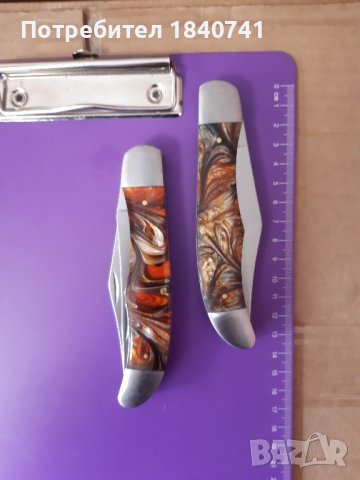 Джобен нож с две остриета, снимка 4 - Ножове - 44403546