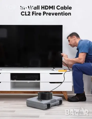 8K дълъг оптичен HDMI кабел 50ft/15m, снимка 5 - Друга електроника - 48762362