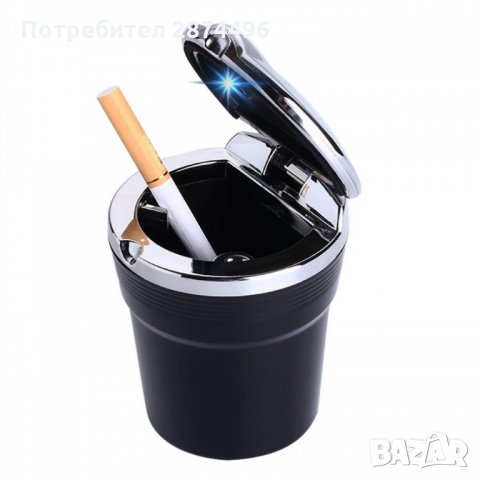 2004 Универсален пепелник за кола с LED осветление 2 в 1, снимка 3 - Аксесоари и консумативи - 34564940